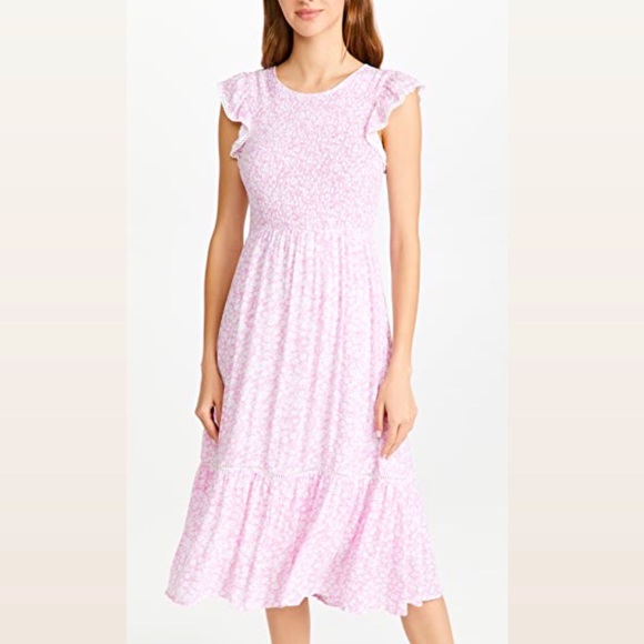 NWT Lost + Wander Pink Midi Dress - Picture 1 of 7